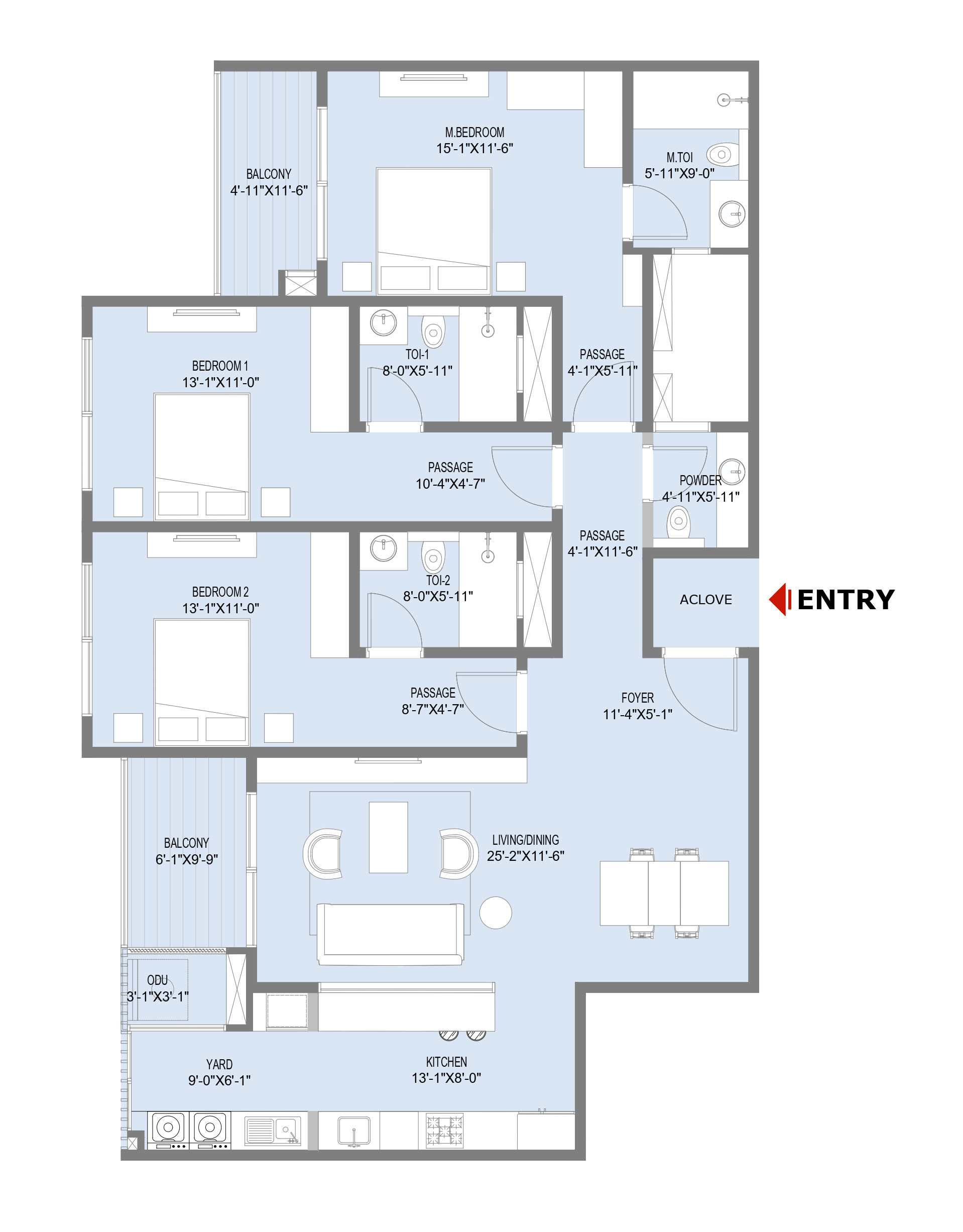 3BHK-floorplan-1600 sq.ft